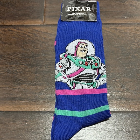 Blue Buzz Lightyear Socks - Picture 1 of 3